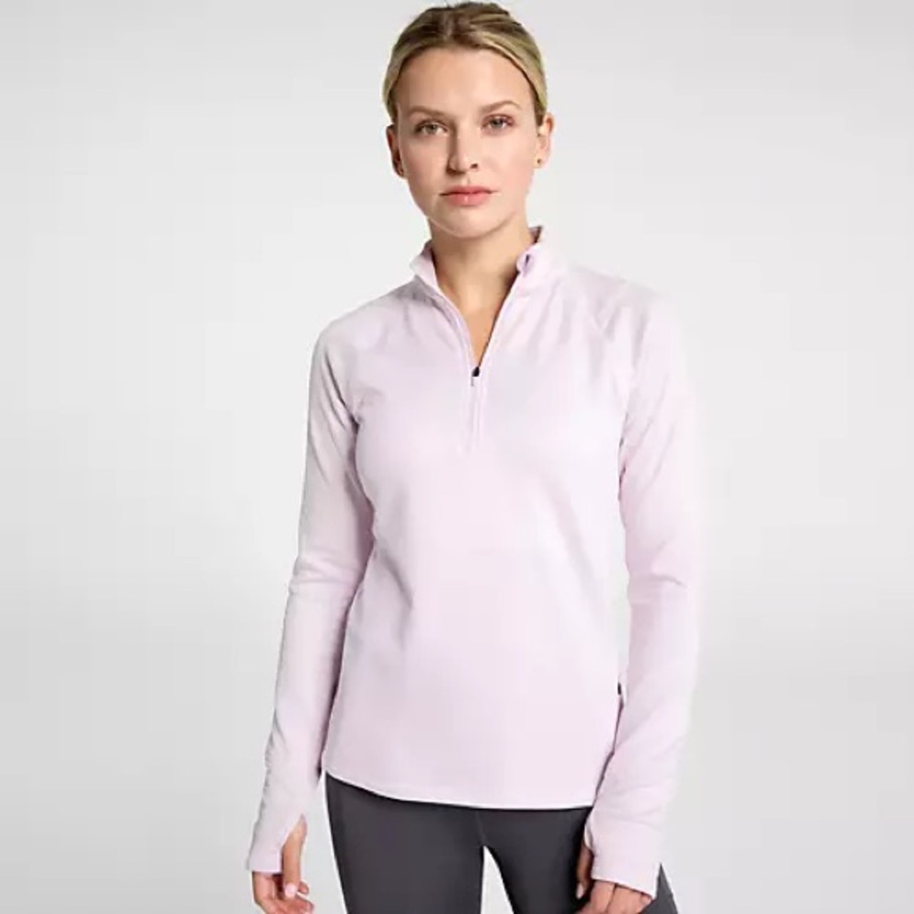 DSG- Women's Soft Purple Long Sleeve Quarter-Zip Top Size L‎